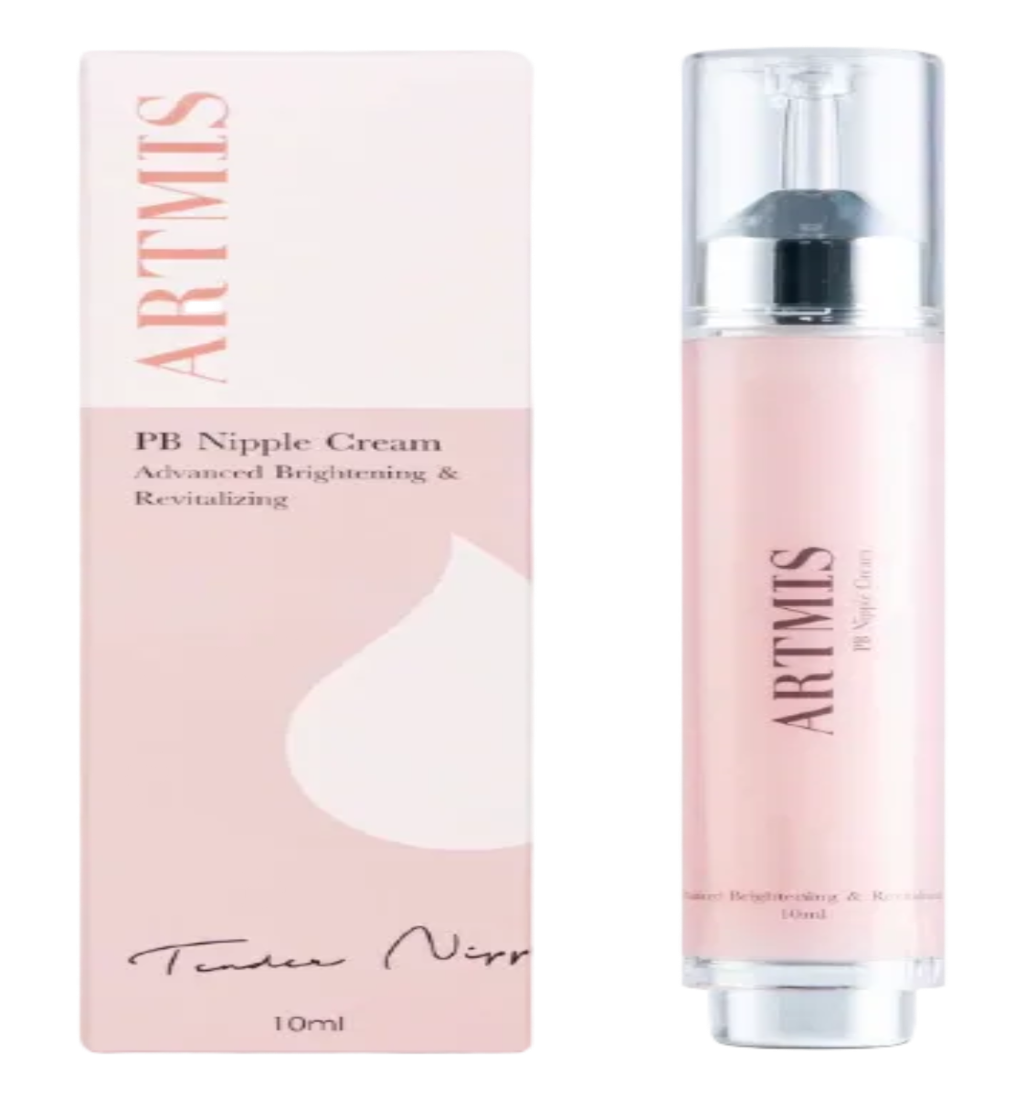 Nipple Care Cream con su envase y caja, diseñada para proteger, hidratar y cuidar los pezones sensibles de manera efectiva