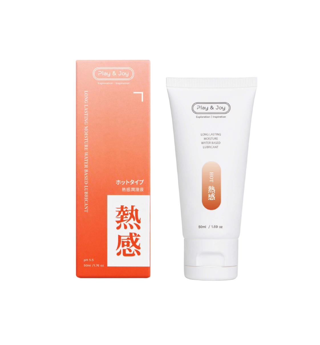 Lubricante Super Hot de 250 ml junto a su caja, fórmula térmica de base agua que intensifica la excitación y la sensibilidad.