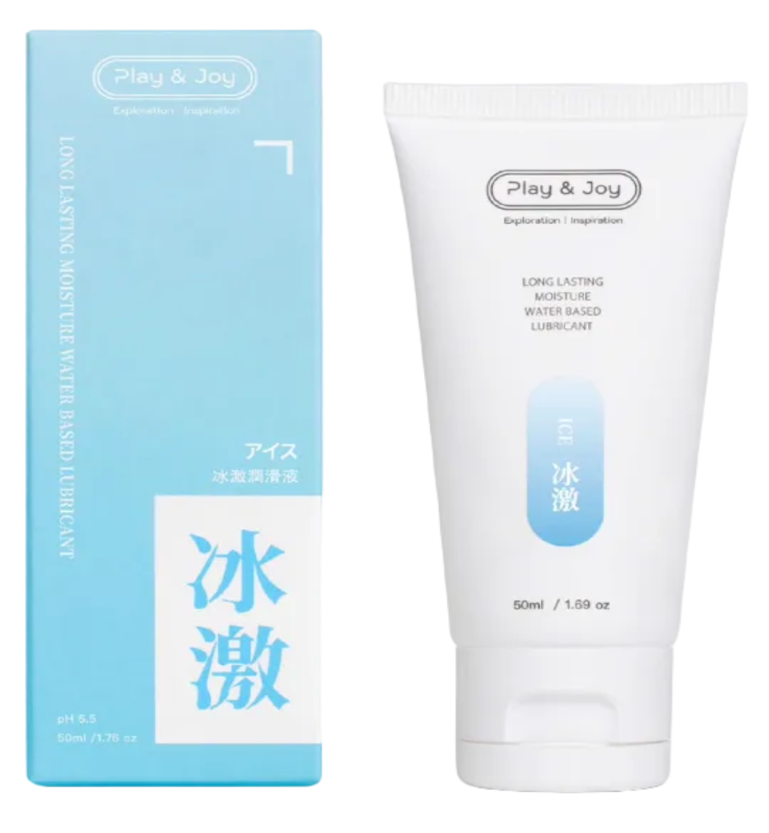 Ice Water Lub, lubricante refrescante compatible con preservativos y juguetes íntimos, para una experiencia cómoda y segura.