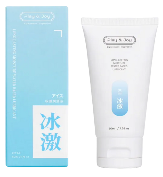 Ice Water Lub, lubricante refrescante compatible con preservativos y juguetes íntimos, para una experiencia cómoda y segura.